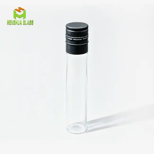 glass tube wine bottle