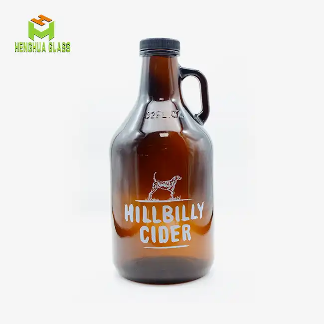 32oz 64oz amber beer glass growler jug bottle