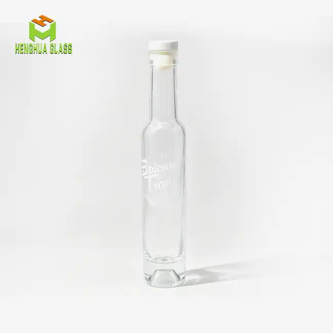 Transparent Liquor Bottle